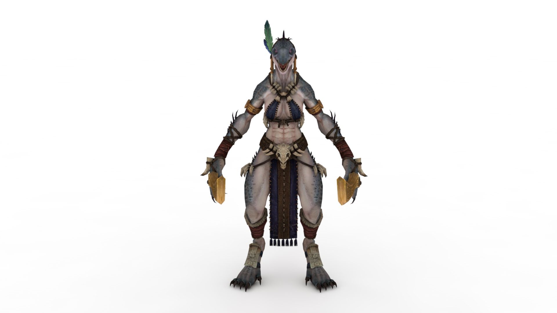 lizardmen 3d model